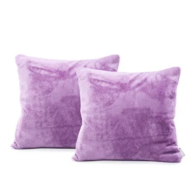Immagine di DecoKing 2 federe da 45 x cm, in microfibra, con chiusura lampo, colore lilla