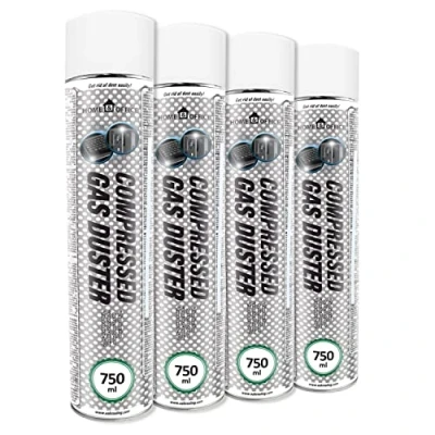 Immagine di AABCOOLING 4x Bomboletta Aria Compressa Home&amp;Office Compressed Gas Duster 750 ml K2, Foto e videocamere, Elettronica, Bombolette Spray, pulizia Computer, Accessori PC, Kit di