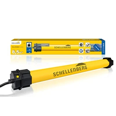 Immagine di Schellenberg 20721 Motore elettriche, Regolazione Elettronica della Posizione Finale, Fino Superficie tapparella, per Albero da 60 mm, Set Completo, ROLLOPOWER Plus 20 Maxi, max. 8,5 m² / Nm