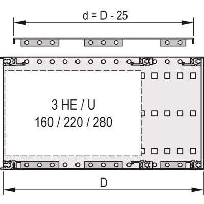 Immagine di Schroff 24560078 Flangia di copertura 2 pz.