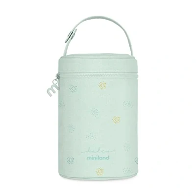 Immagine di Thermibag Mint 700 ml. Coperchio isotermico con maniglia per appendere e trasportare Ideale thermos solidi Miniland. Collezione Dolce.