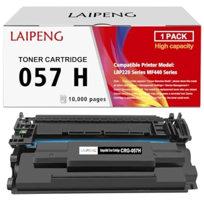 Immagine di LAIPENG Cartuccia Toner Compatibile 057H Nero Alta Capacità 10000 Pagine perCanon MF450 MF451DW MF452DW MF453DW MF455dw MF449dw MF448dw MF445dw MF443dw LBP228dw LBP227dw LBP226dw LBP223dw