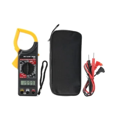Immagine di PINZA AMPEROMETRICA DIGITALE TESTER TENSIONE AC DC MULTIMETRO CON PUNTALI