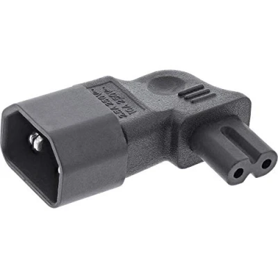 Immagine di InLine® Adattatore di rete IEC 60320 C14 / C7, angolato sinistro/destra, 3 poli a 2