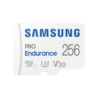 Immagine di Samsung PRO Endurance Scheda microSDXC 256 GB Class 10, UHS 3, v30 video Speed supporto 4K, incl. Adattatore SD, antiurto