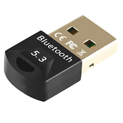 Immagine di zoerbufan Adattatore Bluetooth USB 5.3 A, EDR Stick per Desktop Laptop Stampante Cuffie Mouse, Trasmettitore e Ricevitore Compatibile con Windows 7/8.1/10/11