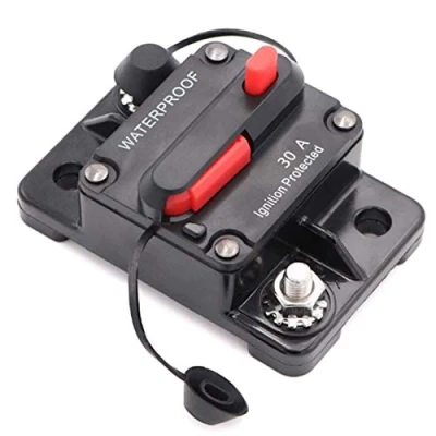 Immagine di Interruttore Automatico Auto,Interruttore di Circuito Fusibile,DC 12V 48VInterruttore Impermeabile con Ripristino Manuale per motore auto Marine Boat(30A)