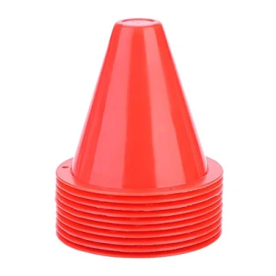 Immagine di Tbest Cinesini per Allenamento,Agility Marker Cones, 10Pcs Sport Training Traffic Cones Cono di Calcio Sostituzione Allenamento Calcio.(Rosso)