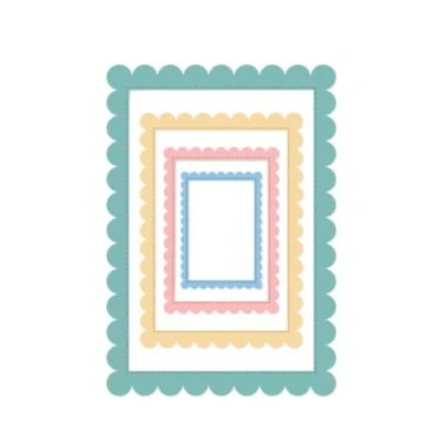 Immagine di Craftelier Set di Fustelle Essenziali per Scrapbooking e Creazioni Artigianali Forma Cornice Dimensioni Approssimative delle tra 6,1 x 4,2 cm 17,2 11,9