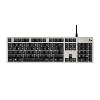 Immagine di Logitech G413 Tastiera Gaming Meccanica, Tasti Retroilluminati, Romer G Tactile Switch, Telaio in Alluminio Spazzolato, Personalizzabili, USB Pass Through, QWERTY US Layout Argento/Nero