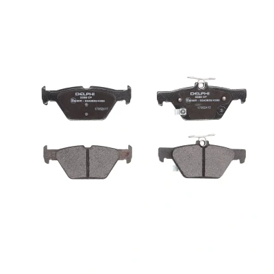 Immagine di DELPHI LP3268 Kit pastiglie freno con segnalatore acustico usura lamierino anticigolío senza accessori SUBARU: Outback V, IV, XV II