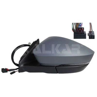 Immagine di Specchietto retrovisore esterno Alkar 9059771 Sx con la prima mano elettrico termico, memoria, ribaltabile/ripiegabile elettricamente, convesso, c