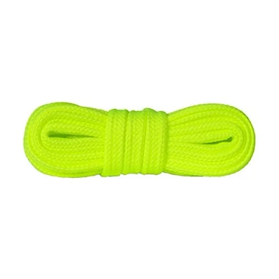 Immagine di Kaps Lacci per Scarpe da Ginnastica, Stringhe e Calzature Casual, Fatti in Europa, Diversi Colori Misure (120 cm 47 inch 7 a 9 paia di asole/lemon fluorescent)