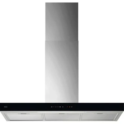 Immagine di AEG cappa aspirante serie 6000 con funzione ventola 90 cm vetro aria di scarico e circolazione max. 730 m3/h in aspirazione fino a 74 dB (A) Controllo touch Acciaio