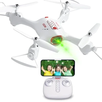 Immagine di Loolinn Drone per Bambini con Telecamera Idee Regalo, Trasmissione in Tempo Reale, Acrobazie a 360, Giocattolo Ottimo Regalo Natale Ragazzi e Ragazze