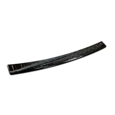 Immagine di Protezione paraurti Posteriore Inox Nero Riflettente Compatibile con BMW Serie 2 U06 Active Tourer Pacchetto M 2021 &#039;Ribs&#039;