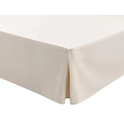Immagine di EasyCosy Mantovana Giroletto Modello ATENEA Vestiletto Coprirette per Letto 105cm + volant di 32cm. Colore Grezzo (105x190/200cm)