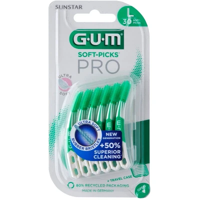 Immagine di GUM SOFT PICK PRO LARGE 30 PEZZI