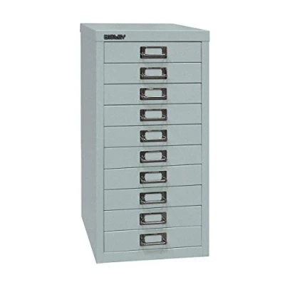 Immagine di BISLEY MultiDrawer, Serie 29, DIN A4, 10 cassetti, 355 Argento, 38 x 27.9 59 cm
