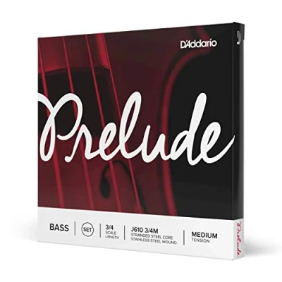 Immagine di Set di corde D&#039;Addario Prelude per contrabbasso, scala 3/4, tensione media