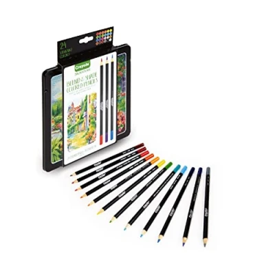 Immagine di CRAYOLA Signature, 24 Matite Colorate Sfumature &amp; Ombre, in Scatola di Latta Decorata, Attività Creativa e Regalo, 68 2026