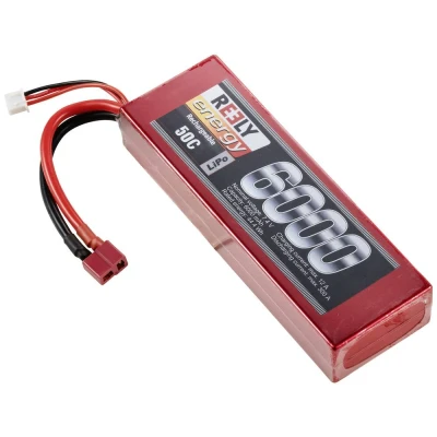 Immagine di Reely Batteria ricaricabile LiPo 7.4 V 6000 mAh Numero di celle: 2 50 C Hardcase Sistema a spina T