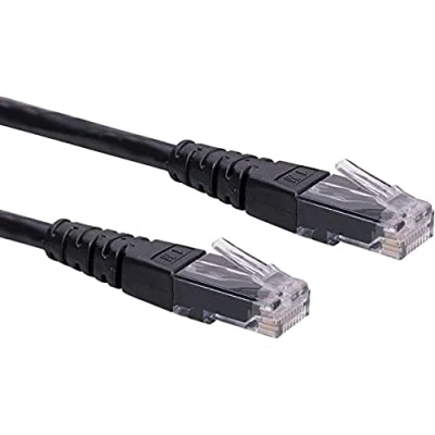 Immagine di Roline 21.15.1555 RJ45 cavo di rete, patch CAT 6 U/UTP 3.00 m Nero non schermato 1 pz.