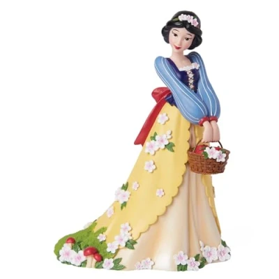 Immagine di Enesco Disney Showcase, statuetta botanica di Biancaneve che tiene un cesto mele, 20 cm, multicolore
