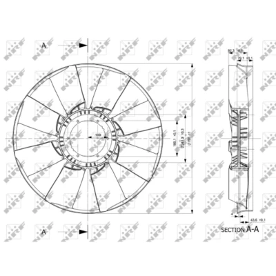Immagine di NRF 49801 Ventola, Raffreddamento motore