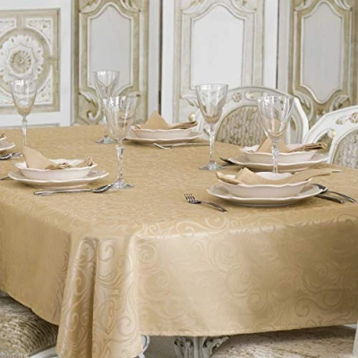 Immagine di Tovaglia con trattamento anti macchie, dimensioni grandi, colore:. Lyon, beige, 59 x 157&quot; (150 400cm) Item Name (aka Title)