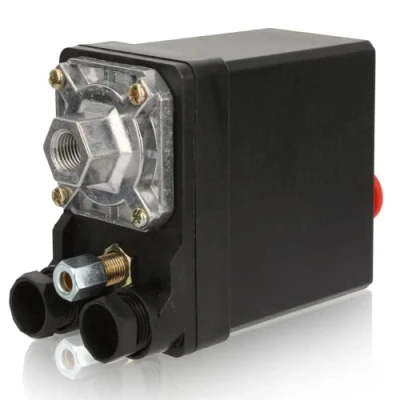 Immagine di Zunate Pressostato, valvola di regolazione della pressione del compressore d&#039;aria, controllo dell&#039;interruttore, pressostato monoforo verticale alta qualità, 380V 75 175psi