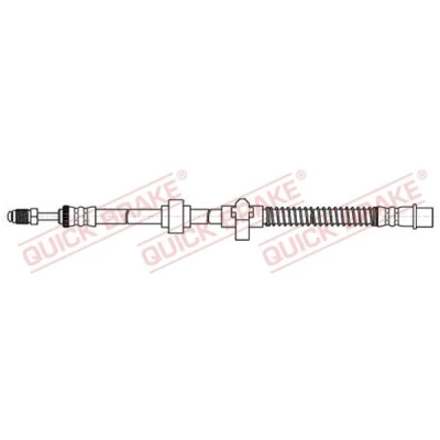 Immagine di QUICK BRAKE 32.848 Tubi Freno 640mm M10x1 con filettatura interna, esterna