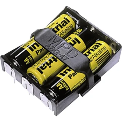 Immagine di MPD BA3AAPC UL94V 0 Portabatteria 3x Stilo (AA) Terminali a saldare (L x L A) 58 48 16 mm