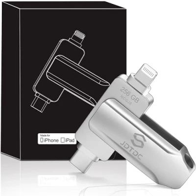 Immagine di Apple MFi 256GB Chiavetta USB iPhone Drive Memoria Pendrive Per iPad Android C Lightning Stick Memory Trasferimento Dati