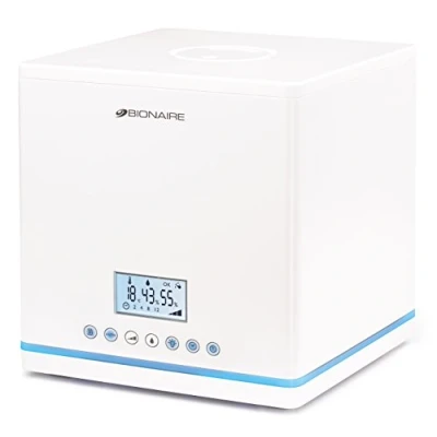 Immagine di Bionaire, BU7500, Umidificatore ad Ultrasuoni, Schermo Digitale, 2.7 Litri, Autonomia 8 Ore, Silenzioso, Bianco