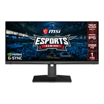 Immagine di MSI Optix MAG301RF Monitor Gaming 30&quot;, Display 21:9 (WFHD UltraWide FullHD) 2560x1080, 200Hz, 1ms, Rapid IPS, G Sync Compatibile, HDR Ready, VESA, Mystic Light RGB, port, HDMI