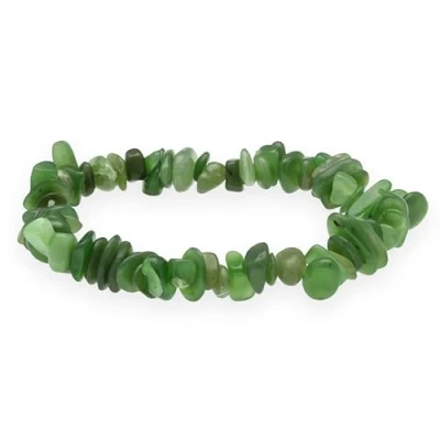 Immagine di Lebensquelle Plus Bracciale in Giada (nefrite) con pietre preziose di alta qualità, 19 cm,