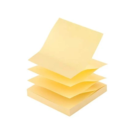 Immagine di D.RECT 9233, Foglietti Adesivi/Sticky Notes/Zig Zag / 75 X mm 100 Fogli/Giallo