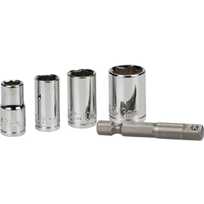 Immagine di kwb 105110 Inserto a bussola 7 mm, 8 10 13 mm Impronta (cacciavite) 1/4 (6.3 mm) 5 pz.