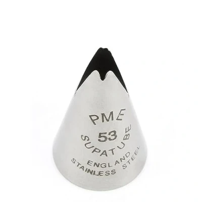 Immagine di PME ST53 Bocchetta Decorativa Professionale, Acciaio Inossidabile, Argento, 1.72 x 3 cm