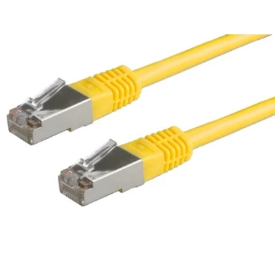 Immagine di Value 21.99.1362 RJ45 cavo di rete, patch CAT 6 S/FTP 5.00 m Giallo doppia schermatura 1 pz.