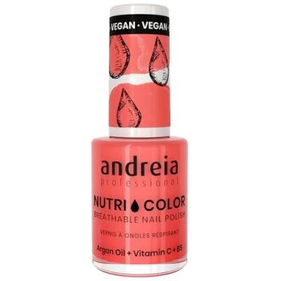 Immagine di Andreia Professional NutriColor Smalto per unghie Vegan Traspirante Colore NC15 Arancia 10.5ml