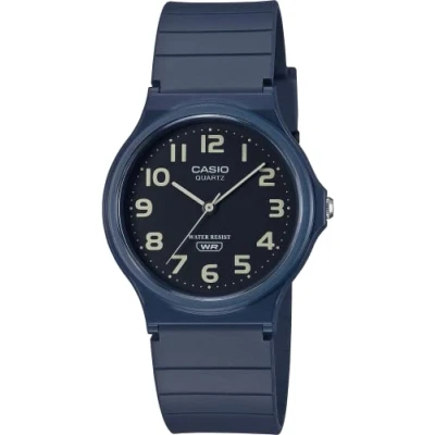 Immagine di Casio Orologio unisex classico casual analogico nero, Blu/nero, Cinturino