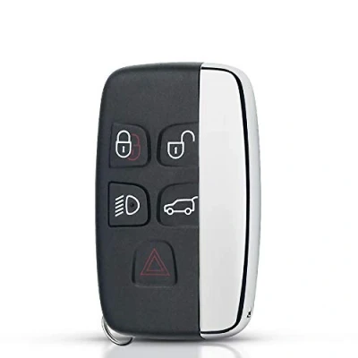 Immagine di Custodia Chiave per Range Rover Evoque Sport Discovery Freelander Velar Land LR4 TDV6 Jaguar XE XF XJ F Pace Type intelligente telecomando a 5 pulsanti