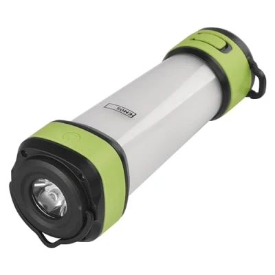 Immagine di EMOS Lanterna da campeggio multifunzione a LED, portatile batteria 360 con luce rossa e funzione power bank, magnete gancio, 7 modalità, luminosità lm, portata 190 m, durata della 19 h