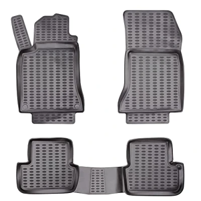 Immagine di Elmasline Set di tappetini in gomma 3D per auto, bordo alto 5 cm