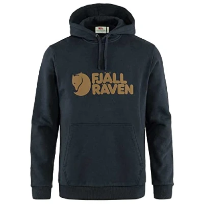 Immagine di Fjallraven Felpa Cappuccio uomo Logo Hoodie Dark Navy L