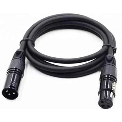 Immagine di VSnetwork Cavo XLR DMX Cannon 5 Metri Maschio/Femmina Bilanciato, Professionale per Microfono, Mixer, Casse, Amplificatore (5)