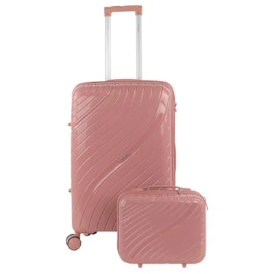 Immagine di ITACA Set Valigie Rigide Offerte. Valigia Grande Rigida, Media Rigida e Bagaglio a Mano. di con Lucchetto Combinazione TSA, Rosa