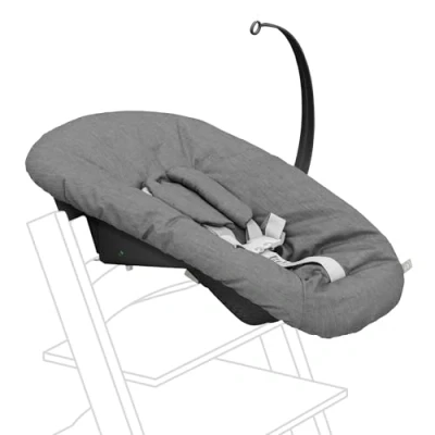 Immagine di Tripp Trapp Newborn Set, Anthracite Trasforma in una sedia per neonati fino a 9 kg Confortevole, sicuro e facile da usare Compatibile con i modelli prodotti dal maggio
